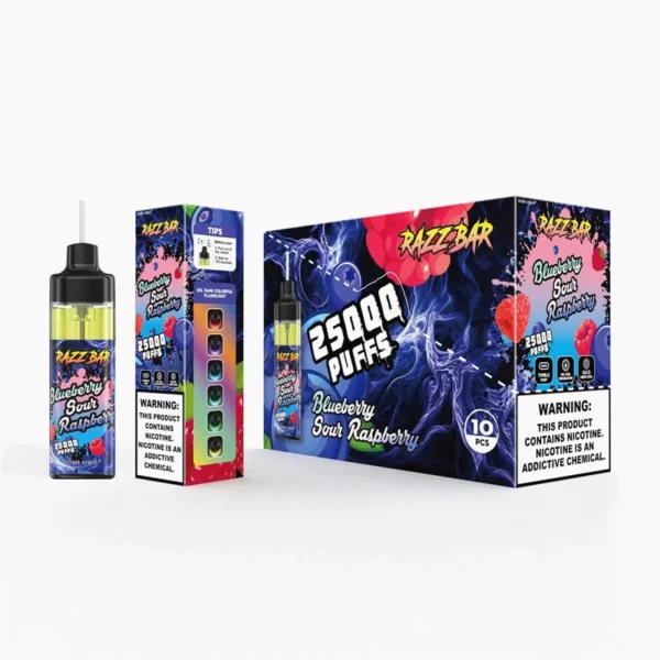 RAZZ BAR 25000 Puffs Blueberry Sour Raspberry Vape Pods